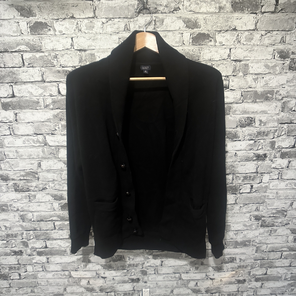 EUC J. Crew Classic Black Knit Sweater Size Medium